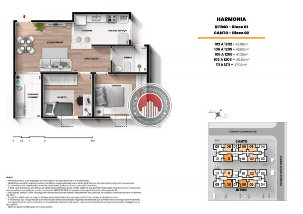Imagem Apartamento com 2 Quartos à Venda, 46 m² em Centro - Nilopolis