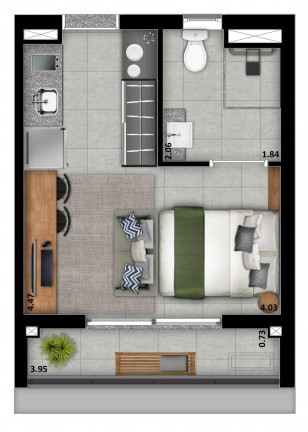 Imagem Studio com 1 Quarto à Venda, 25 m² em Consolação - São Paulo Imagem Studio com 1 Quarto à Venda, 25 m² em Consolação - São Paulo