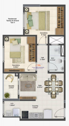 Imagem Apartamento com 2 Quartos à Venda, 46 m² em Aviação - Praia Grande Imagem Apartamento com 2 Quartos à Venda, 46 m² em Aviação - Praia Grande