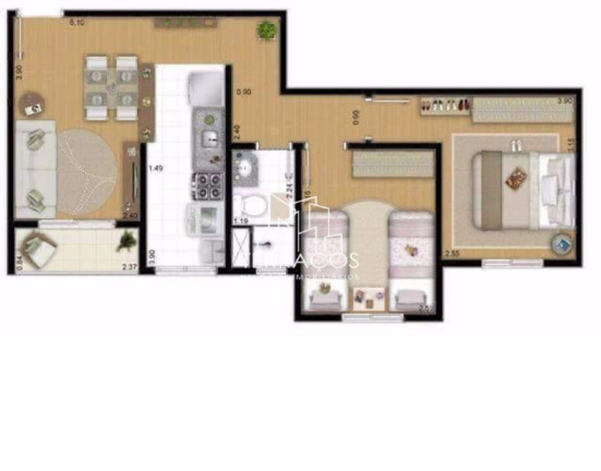 Imagem Apartamento com 2 Quartos à Venda, 49 m² em Vila Nambi - Jundiaí Imagem Apartamento com 2 Quartos à Venda, 49 m² em Vila Nambi - Jundiaí