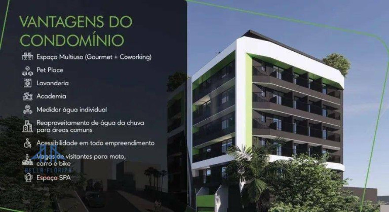 Studio com 1 Quarto à Venda, 54 m² em Trindade - Florianópolis
