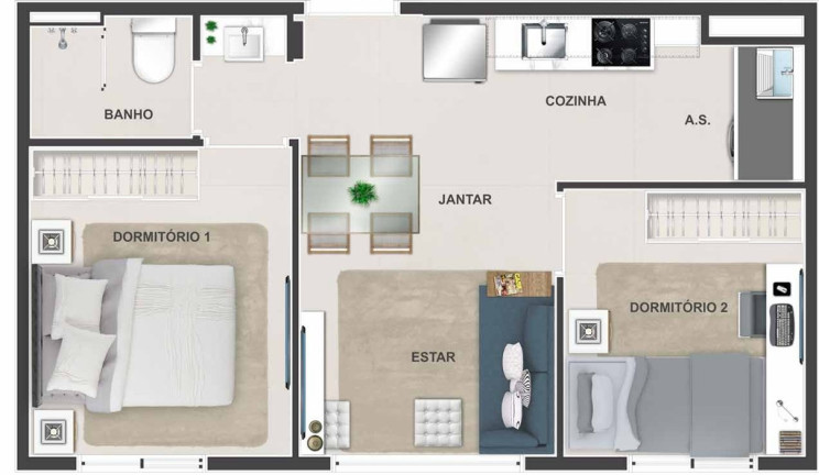 Imagem Apartamento com 2 Quartos à Venda, 32 m² em Vila Moinho Velho - São Paulo