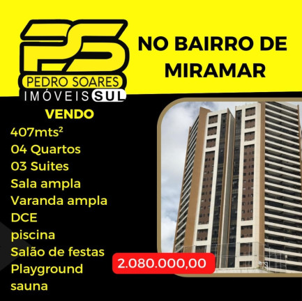 Foto do imóvel Apartamento com 4 Quartos à Venda, 407 m² em Miramar - João Pessoa