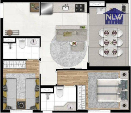 Imagem Apartamento com 2 Quartos à Venda, 53 m² em Barra Funda - São Paulo
