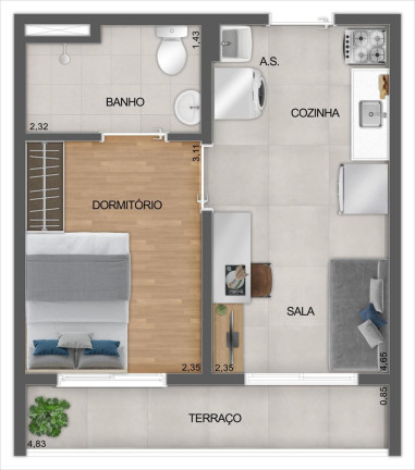 Imagem Apartamento com 1 Quarto à Venda, 27 m² em Saúde - São Paulo Imagem Apartamento com 1 Quarto à Venda, 27 m² em Saúde - São Paulo
