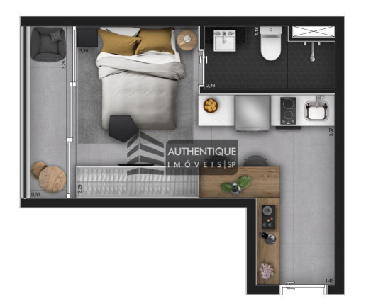 Imagem Imóvel com 1 Quarto à Venda, 28 m² em Moema - São Paulo