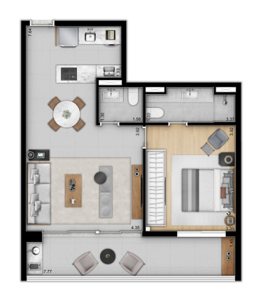 Imagem Apartamento com 2 Quartos à Venda, 68 m² em Brooklin Paulista - São Paulo Imagem Apartamento com 2 Quartos à Venda, 68 m² em Brooklin Paulista - São Paulo