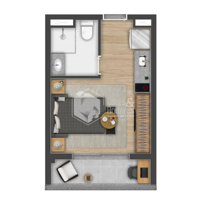 Imagem Imóvel com 1 Quarto à Venda, 24 m² em Vila Cordeiro - São Paulo