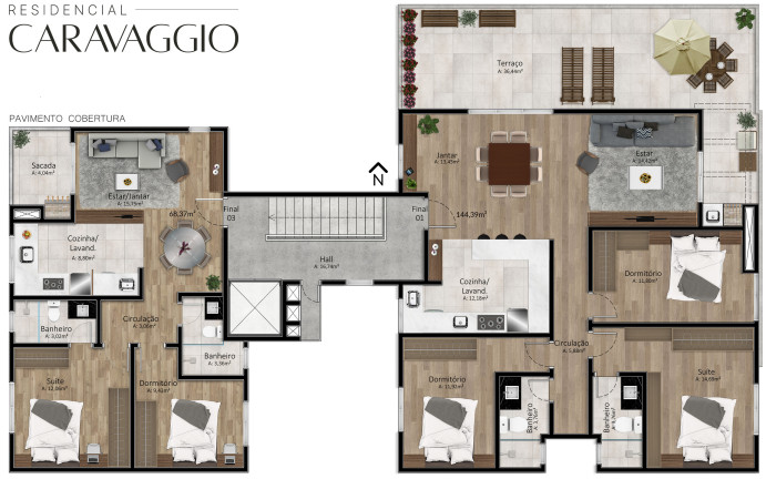 Imagem Apartamento com 2 Quartos à Venda, 68 m² em Santa Catarina - Caxias Do Sul Imagem Apartamento com 2 Quartos à Venda, 68 m² em Santa Catarina - Caxias Do Sul