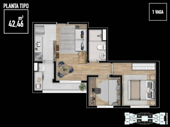 Imagem Apartamento com 2 Quartos à Venda, 41 m² em Jardim Planalto - Carapicuíba