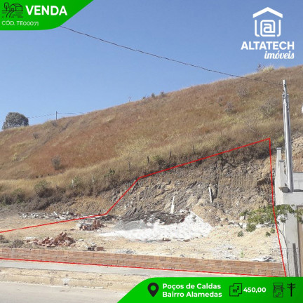 Terreno à Venda, 450 m² em Alamedas - Poços De Caldas