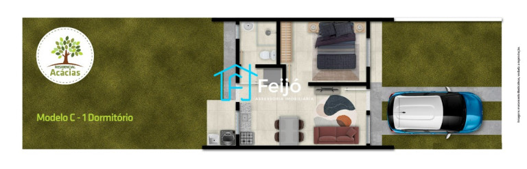 Imagem Casa com 2 Quartos à Venda, 43 m² em Passo Fundo - Guaíba Imagem Casa com 2 Quartos à Venda, 43 m² em Passo Fundo - Guaíba