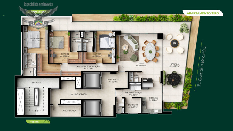 Foto do imóvel Cobertura com 3 Quartos à Venda,  em Reduto - Belém