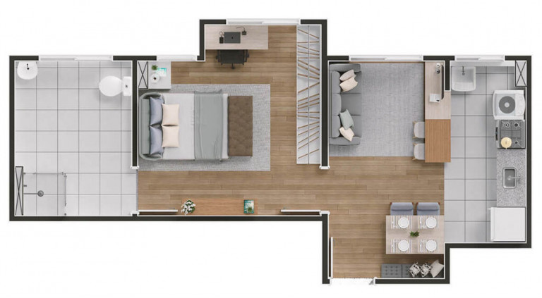 Imagem Imóvel com 1 Quarto à Venda, 42 m² em Jardim Ibirapuera - Campinas