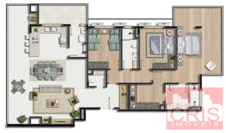 Imagem Apartamento com 3 Quartos à Venda, 166 m² em Cidade Alta - Bento Gonçalves