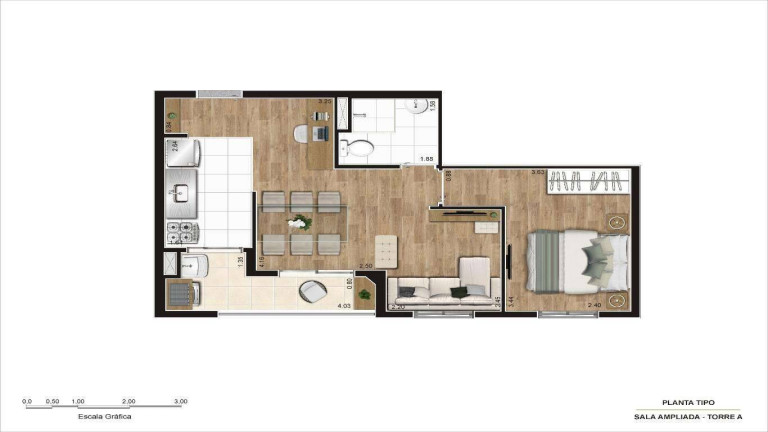 Imagem Apartamento com 2 Quartos à Venda, 44 m² em Vila Guaca - São Paulo