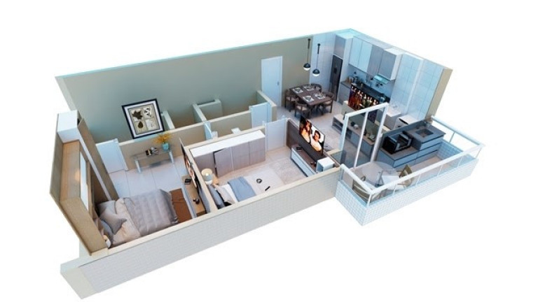 Imagem Apartamento com 2 Quartos à Venda, 54 m² em Guilhermina - Praia Grande Imagem Apartamento com 2 Quartos à Venda, 54 m² em Guilhermina - Praia Grande