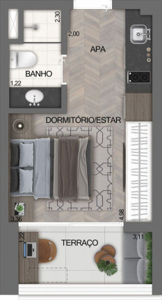 Imagem Studio à Venda, 25 m² em Moema - São Paulo