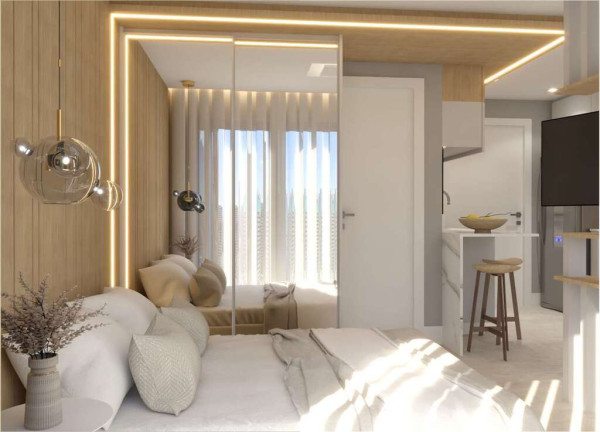 Imagem Apartamento com 1 Quarto à Venda, 22 m² em Novo Mundo - Curitiba