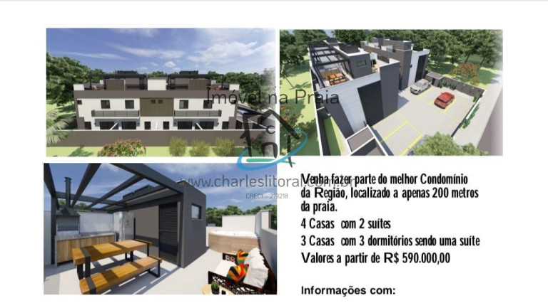 Casa com 3 Quartos à Venda, 130 m² em Capricórnio I - Caraguatatuba
