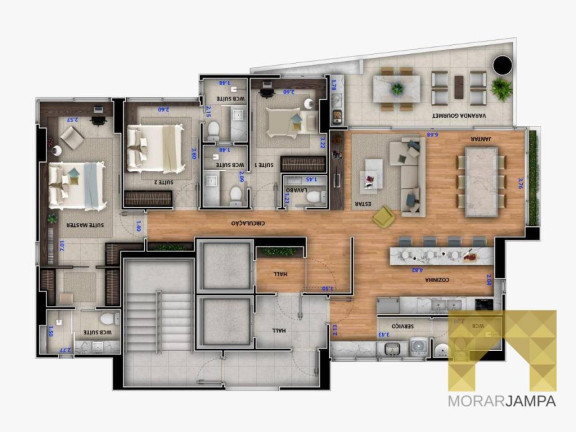 Imagem Apartamento com 3 Quartos à Venda, 145 m² em Tambaú - João Pessoa Imagem Apartamento com 3 Quartos à Venda, 145 m² em Tambaú - João Pessoa
