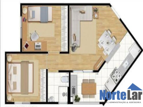 Imagem Apartamento com 2 Quartos à Venda, 48 m² em Vila Bela Vista (zona Norte) - São Paulo Imagem Apartamento com 2 Quartos à Venda, 48 m² em Vila Bela Vista (zona Norte) - São Paulo