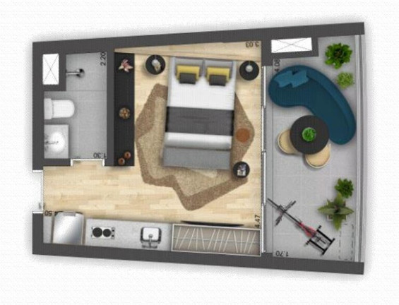 Imagem Apartamento com 1 Quarto à Venda, 30 m² em Indianópolis - São Paulo Imagem Apartamento com 1 Quarto à Venda, 30 m² em Indianópolis - São Paulo
