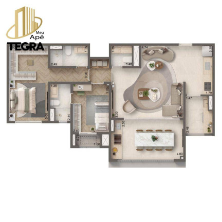 Imagem Apartamento com 4 Quartos à Venda, 127 m² em Brooklin - São Paulo Imagem Apartamento com 4 Quartos à Venda, 127 m² em Brooklin - São Paulo
