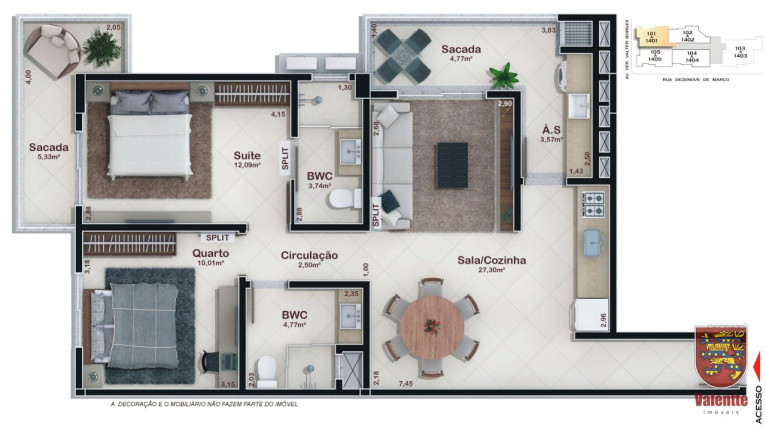 Imagem Apartamento com 2 Quartos à Venda, em Campinas - São José Imagem Apartamento com 2 Quartos à Venda, em Campinas - São José