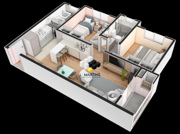 Imagem Apartamento com 2 Quartos à Venda, 49 m² em Vale Dos Pinheiros - Gramado