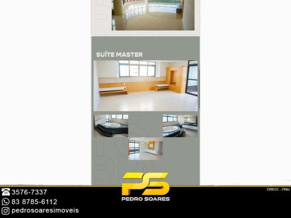 Apartamento com 3 Quartos para Alugar, 320 m² em Manaíra - João Pessoa