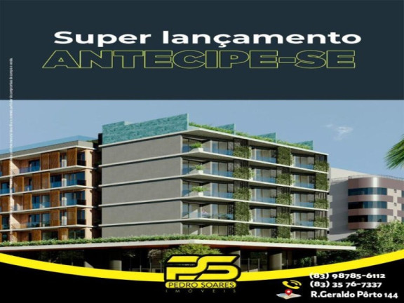 Apartamento com 1 Quarto à Venda, 25 m² em Cabo Branco - João Pessoa