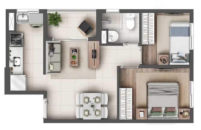 Apartamento com 2 Quartos à Venda, 39 m² em Santana - São Paulo