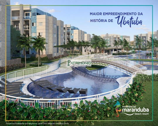 Imóvel com 2 Quartos à Venda, 72 m² em Residencial Maranduba Beach Resort - Ubatuba