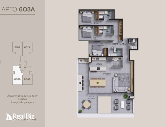 Imagem Cobertura com 3 Quartos à Venda, 252 m² em Palmas - Governador Celso Ramos Imagem Cobertura com 3 Quartos à Venda, 252 m² em Palmas - Governador Celso Ramos
