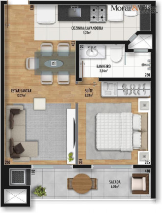 Imagem Apartamento com 1 Quarto à Venda, 34 m² em Rebouças - Curitiba