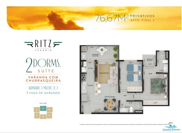 Imagem Apartamento com 2 Quartos à Venda, 79 m² em Tenório - Ubatuba Imagem Apartamento com 2 Quartos à Venda, 79 m² em Tenório - Ubatuba