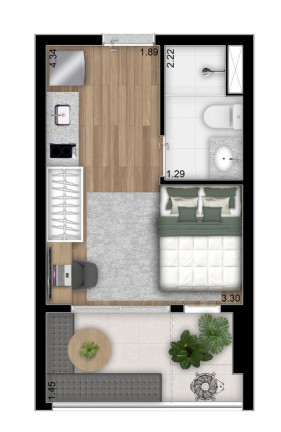 Imagem Imóvel com 1 Quarto à Venda, 49 m² em Perdizes - São Paulo