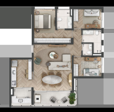 Imagem Apartamento com 3 Quartos à Venda, 111 m² em Sumaré - São Paulo