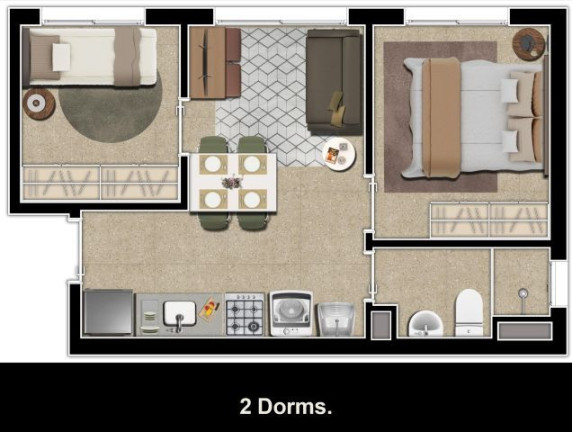 Imagem Apartamento com 2 Quartos à Venda, 34 m² em Liberdade - São Paulo