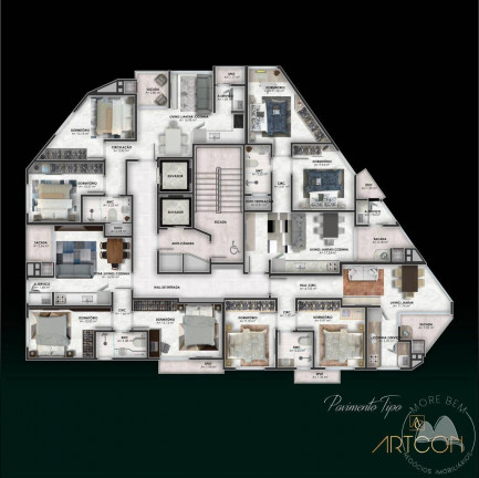 Imagem Apartamento com 2 Quartos à Venda, 59 m² em Tabuleiro Dos Oliveiras - Itapema