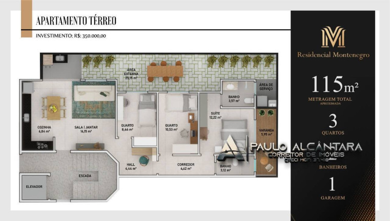 Imagem Apartamento com 3 Quartos à Venda, 118 m² em Veneza - Ipatinga Imagem Apartamento com 3 Quartos à Venda, 118 m² em Veneza - Ipatinga