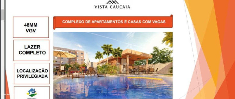 Casa com 2 Quartos à Venda, 56 m² em Vista Caucaia -  Programa Casa Verde Amarela - Cotia