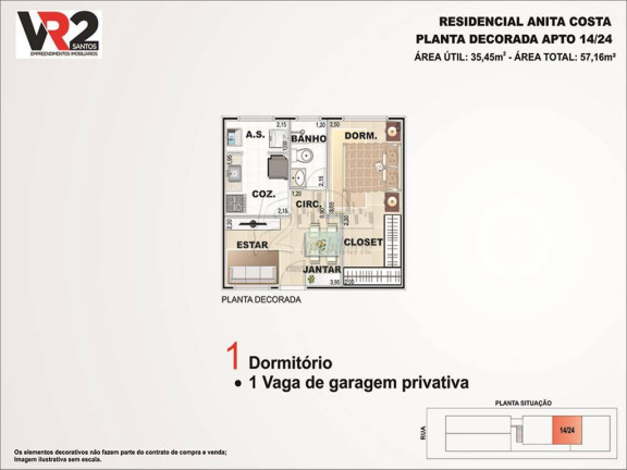 Imagem Apartamento com 1 Quarto à Venda, 35 m² em Vila Voturua - Sao Vicente Imagem Apartamento com 1 Quarto à Venda, 35 m² em Vila Voturua - Sao Vicente
