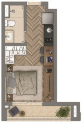 Imagem Apartamento à Venda, 24 m² em Vila Dom Pedro I - São Paulo Imagem Apartamento à Venda, 24 m² em Vila Dom Pedro I - São Paulo