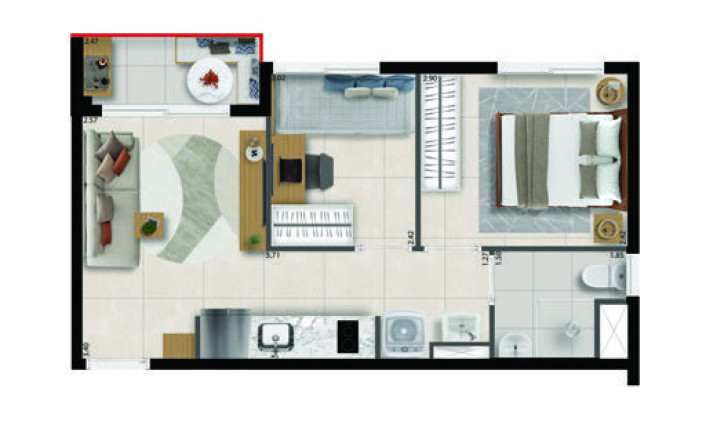 Imagem Apartamento com 2 Quartos à Venda, 32 m² em Perdizes - São Paulo Imagem Apartamento com 2 Quartos à Venda, 32 m² em Perdizes - São Paulo