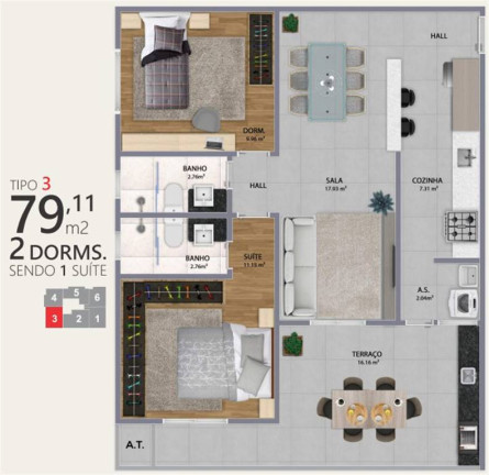 Imagem Apartamento com 2 Quartos à Venda, 79 m² em Forte - Praia Grande Imagem Apartamento com 2 Quartos à Venda, 79 m² em Forte - Praia Grande