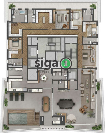 Imagem Apartamento com 4 Quartos à Venda, 520 m² em Brooklin - São Paulo Imagem Apartamento com 4 Quartos à Venda, 520 m² em Brooklin - São Paulo