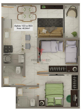 Imagem Apartamento com 3 Quartos à Venda, 57 m² em Tambia - João Pessoa