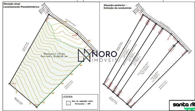 Terreno à Venda, 3.000 m² em Novo Pinhal - Itaara